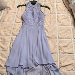 purple dress